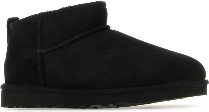 Black Suede Classic Ultra Mini Ankle Boots - Image 2