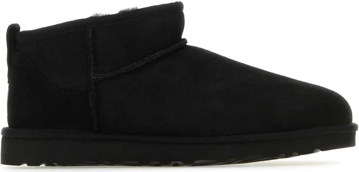 Black Suede Classic Ultra Mini Ankle Boots