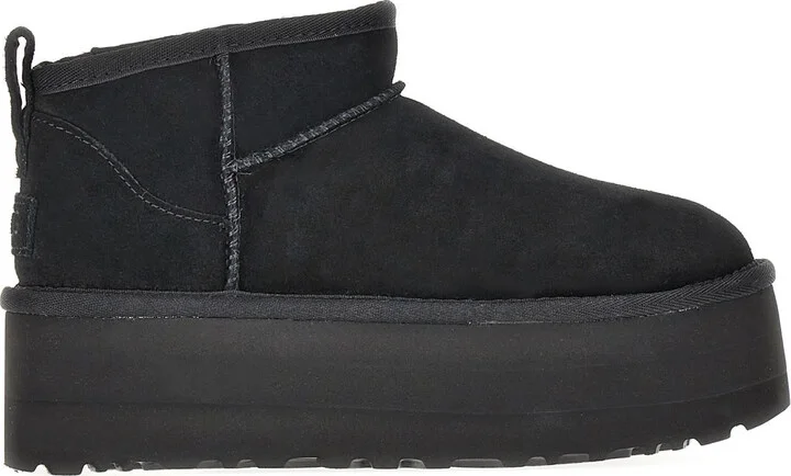 Black Suede Classic Ultra Mini Ankle Boots