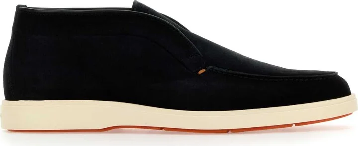 Black Suede Digits D Slip Ons