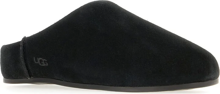 Black Suede Elea Slippers - Image 2