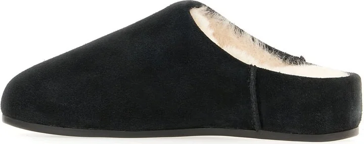 Black Suede Elea Slippers - Image 3