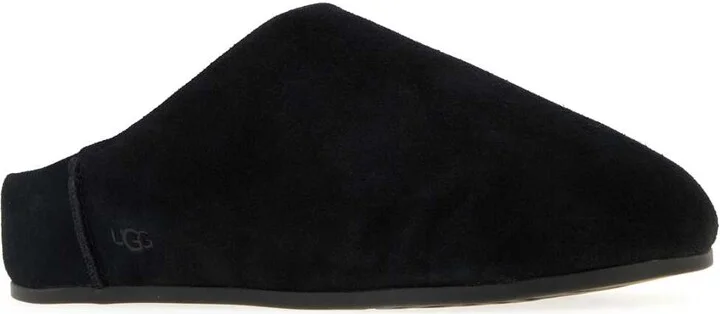 Black Suede Elea Slippers - Image 2
