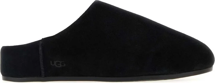 Black Suede Elea Slippers