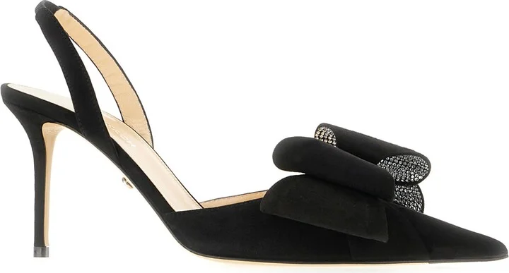 Black Suede Le Cadeau Pumps - Image 2