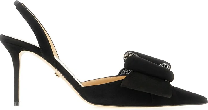Black Suede Le Cadeau Pumps