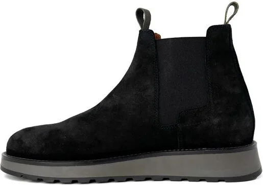 Black Suede Leather Men's Boot - Image 3