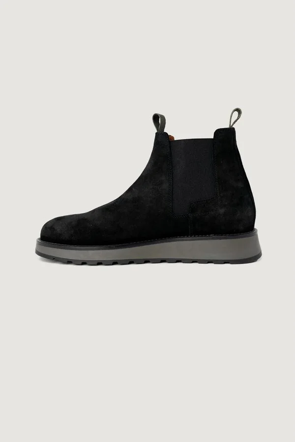 Black Suede Leather Men's Boot - Image 4