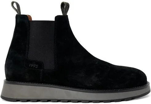 Black Suede Leather Men's Boot