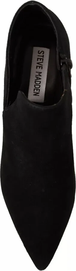 Black Suede Leather Stiletto Heels Boots Women's Shoes (Pre-Owned) - Image 5