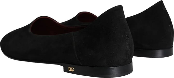Black Suede Loafers Formal Slip On Men's Shoes - Image 5