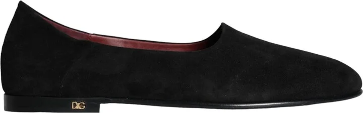 Black Suede Loafers Formal Slip On Men's Shoes