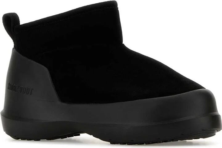 Black Suede Luna Low Ankle Boots - Image 2