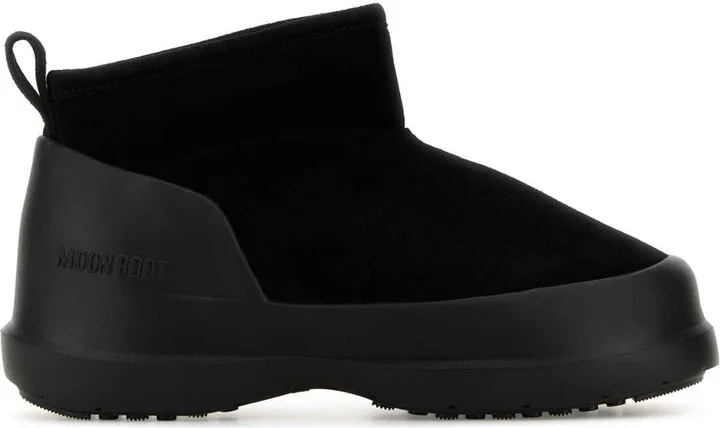 Black Suede Luna Low Ankle Boots