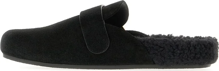 Black Suede Mellow Slippers - Image 3