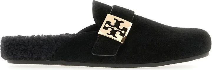 Black Suede Mellow Slippers