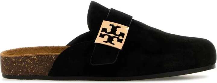 Black Suede Mellow Slippers