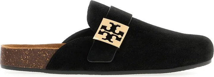 Black Suede Mellow Slippers