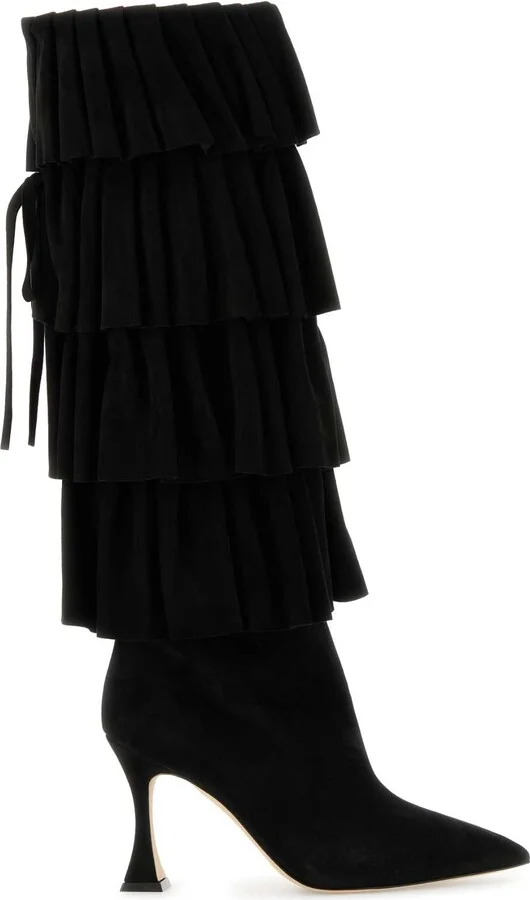 Black Suede Miralone Boots