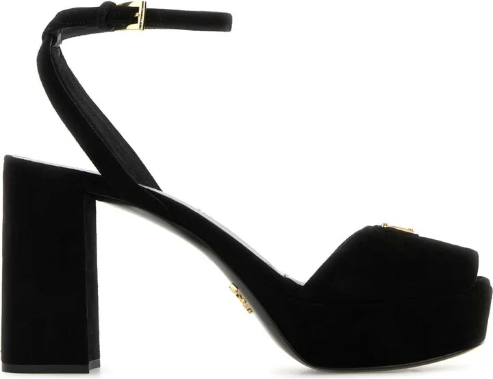 Black Suede Sandals