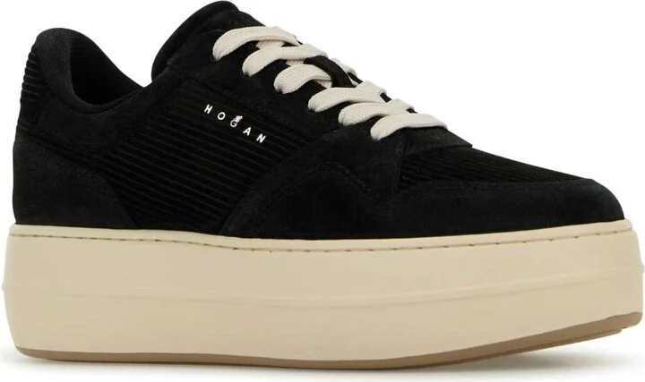 Black Suede Skyscraper Sneakers - Image 2