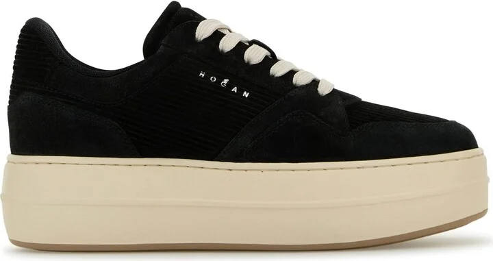 Black suede Skyscraper sneakers