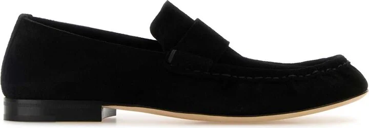 Black Suede Soft Loafers