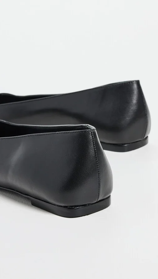 Black Suede Studio Aria Flats - Image 4
