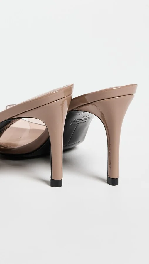 Black Suede Studio Belle Mules - Image 4