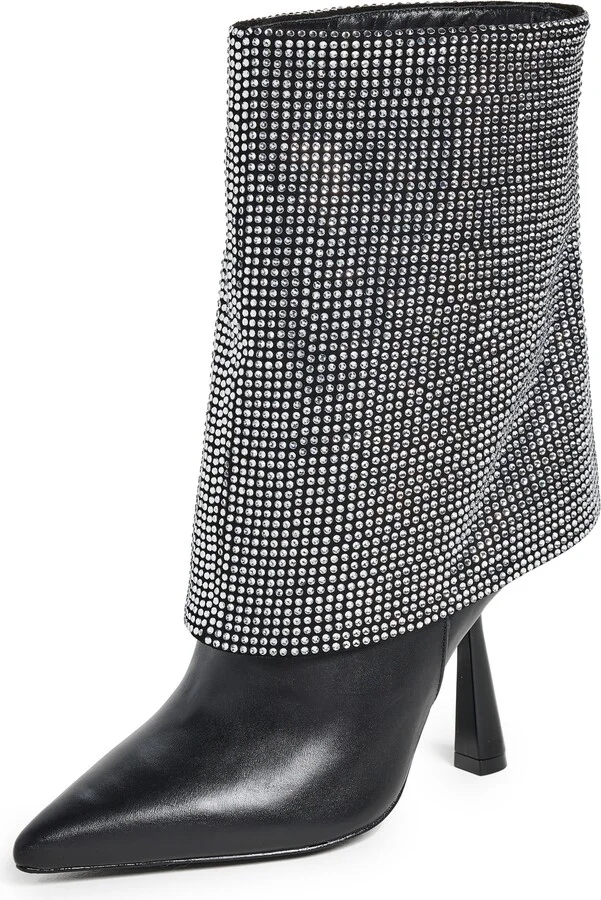 Black Suede Studio Cecille Pointy Toe Ankle Boots