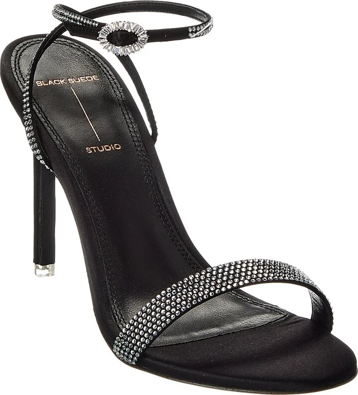 Black Suede Studio Lexi Sandal