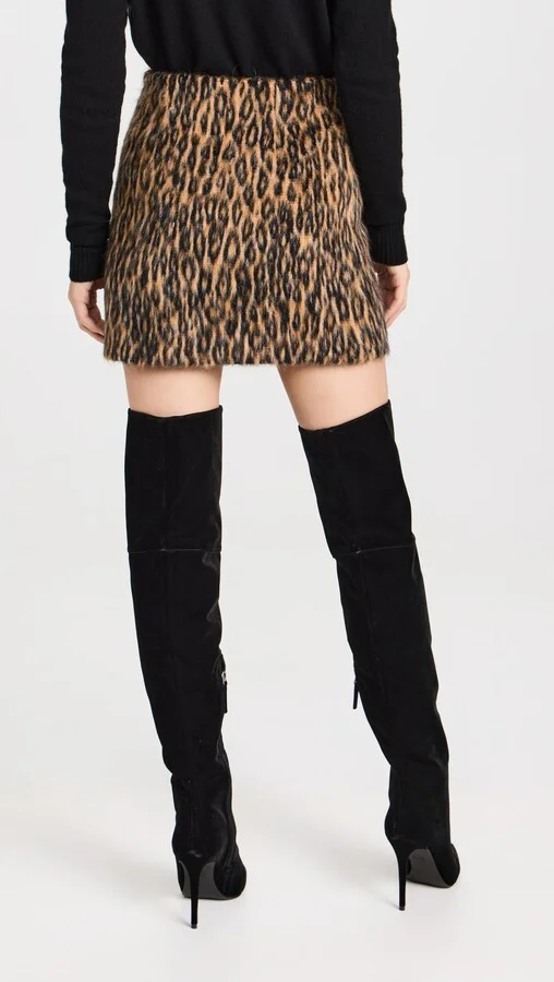 Black Suede Studio Lola Pointy Toe Over The Knee Straight Boots - Image 5