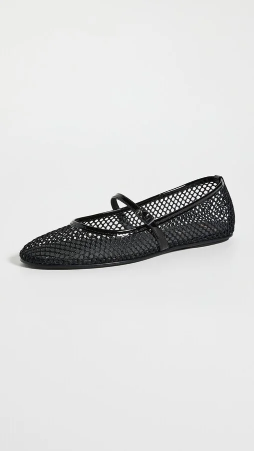 Black Suede Studio Mika Flats - Image 2