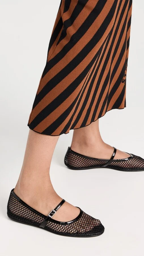 Black Suede Studio Mika Flats - Image 3