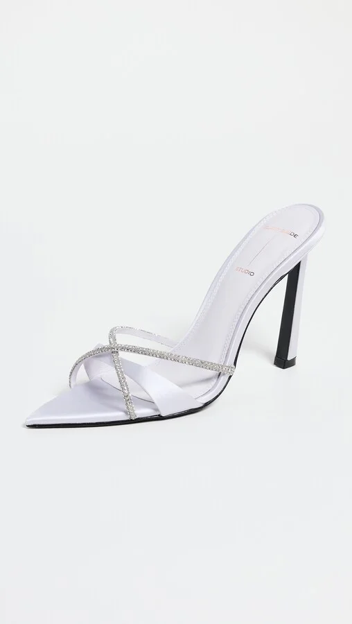 Black Suede Studio Sienna Sandals - Image 4