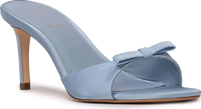 Black Suede Studio Women's Albie 65 Mule Sandals
