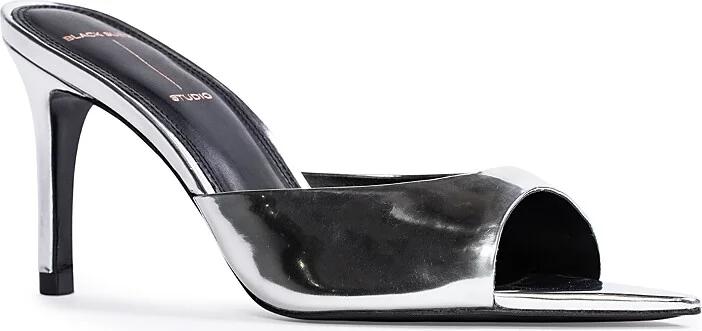 Black Suede Studio Women's Brea Patent Leather High Heel Sandals