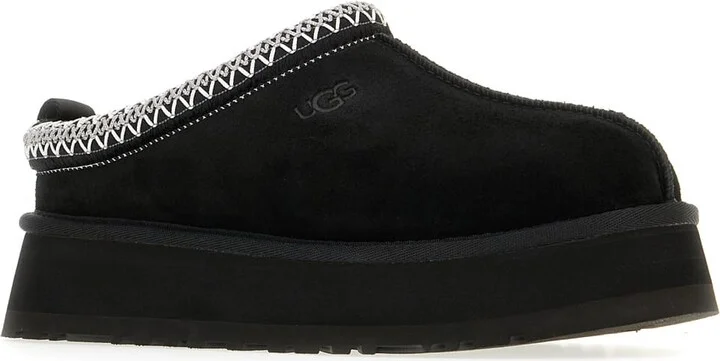 Black Suede Tazz Ii Slippers - Image 2