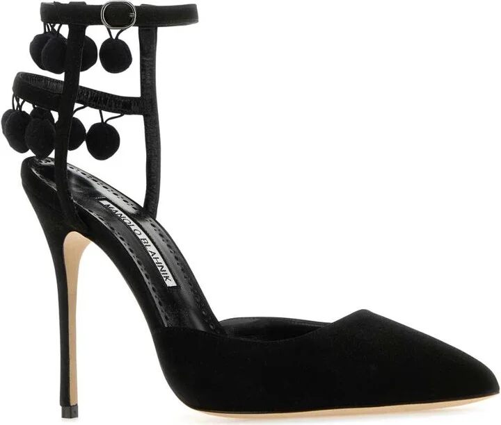 Black Suede Tumusami Pumps - Image 2