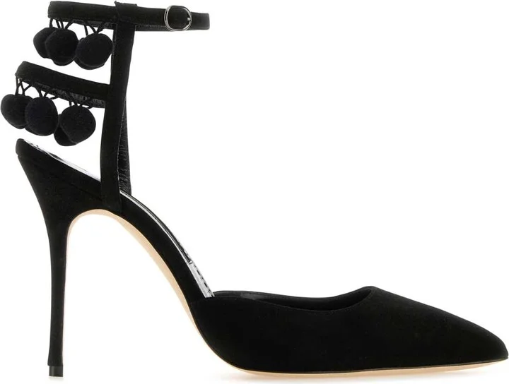 Black Suede Tumusami Pumps