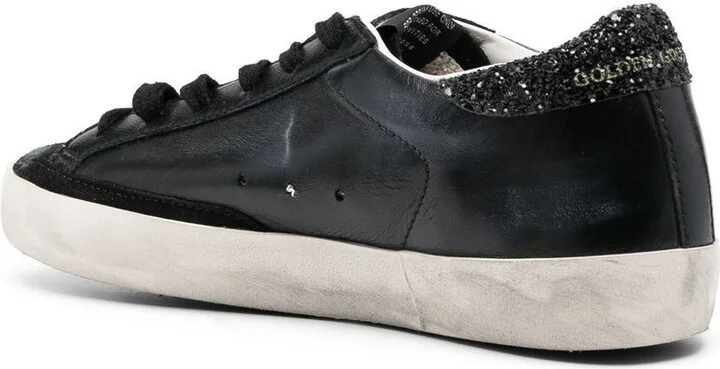 Black Super Star Leather Sneakers - Image 3