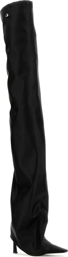 Black Synthetic Leather Robin Otk Boots - Image 2