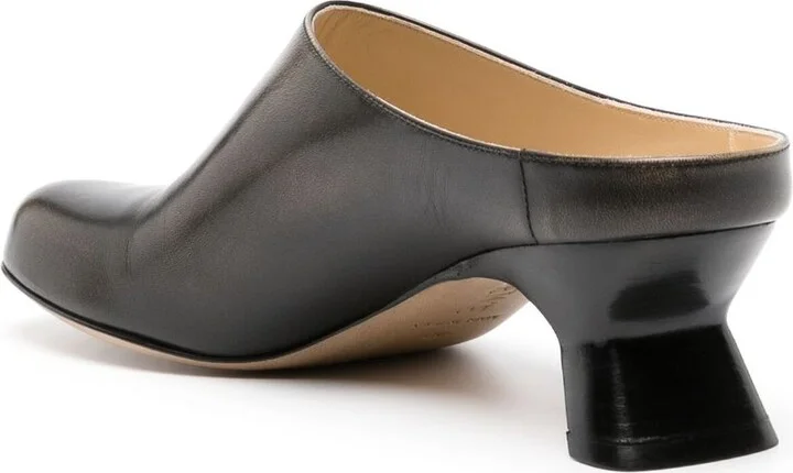 Black Terra 45 Leather Mules - Image 3