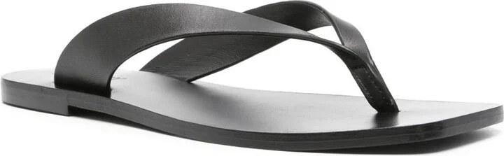 Black The Kinto Leather Flip-Flops - Image 2