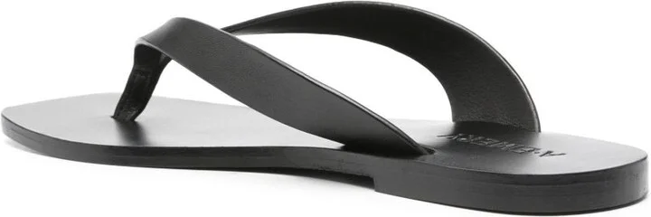 Black The Kinto Leather Flip-Flops - Image 3