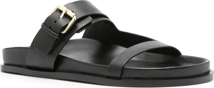 Black The Prince Leather Sandals - Image 2