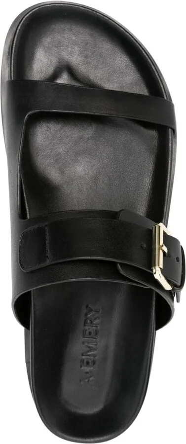 Black The Prince Leather Sandals - Image 4