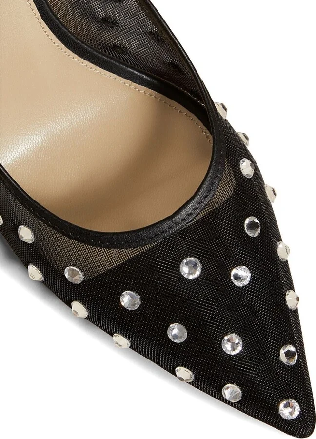 Black The River 75 Mesh Pumps - Image 4