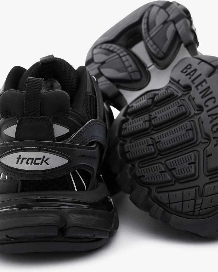 Black Track Low Top Sneakers - Image 2