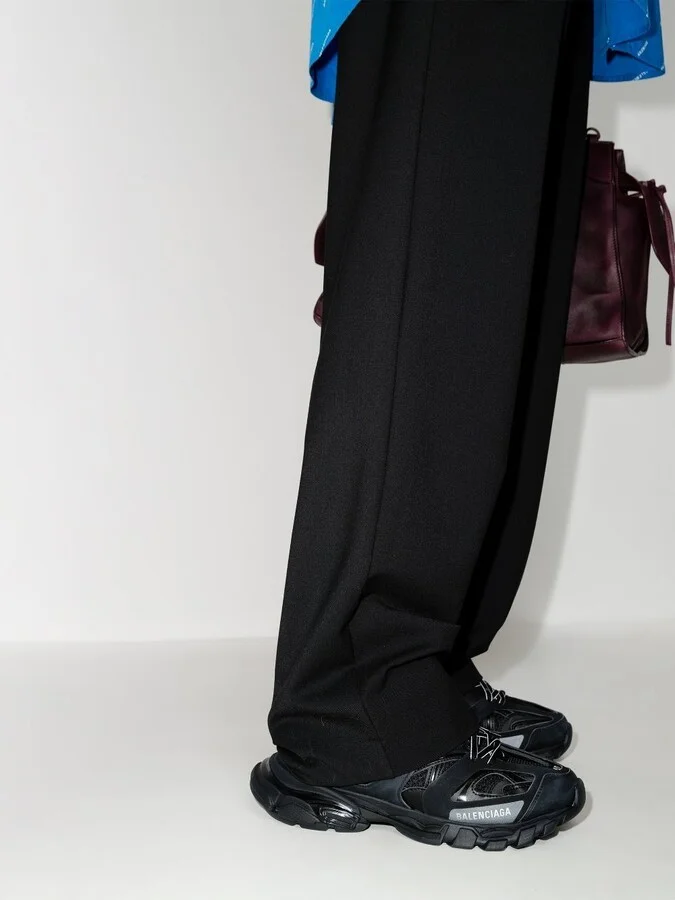Black Track Low Top Sneakers - Image 3